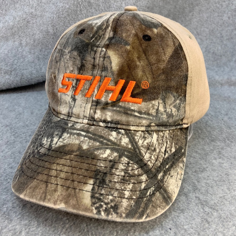 Stihl Logo Mens Camo STIHL OUTFITTERS Baseball Hat Adjustable Strap OSFM